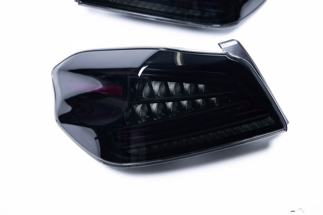 Molded Innovations Phantom Series V Style Sequential Gen2 LED Tail Lights Smoked 2015-2021 WRX / 2015-2021 STI - MI-0286S - Subimods.com