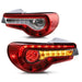 Molded Innovations Phantom Series OE Style Sequential Gen2 LED Tail Lights w/ Red Lens 2013-2021 BRZ / 2013-2016 FRS - MI-0287RC - Subimods.com