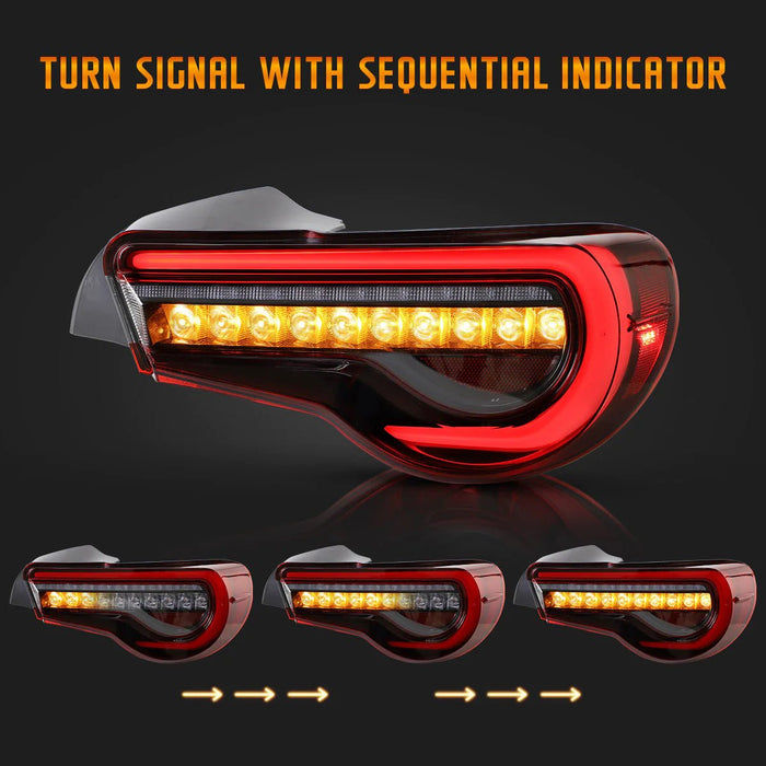 Molded Innovations Phantom Series OEplus Style Sequential Gen2 LED Tail Lights w/ Red Lens 2013-2021 BRZ / 2013-2016 FRS - MI-0287ARC - Subimods.com