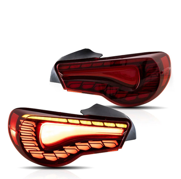 Molded Innovations Phantom Series Stepped Style Sequential Gen2 LED Tail Lights w/ Red Lens 2013-2021 BRZ / 2013-2016 FRS - MI-0287BR - Subimods.com