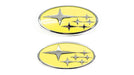 Molded Innovations Premium Style Front And Rear Emblem Kit w/ Star Logo 2022-2023 WRX - MI22-FRSSTGEN2-CGN/CH - Subimods.com