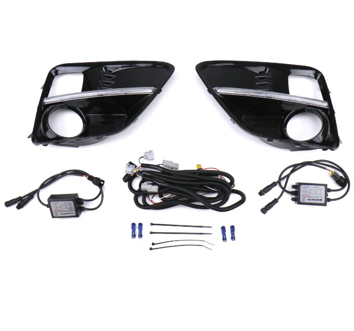 Molded Innovations Sequential JDM Style LED Bezel Kit w/ Fog Light Hole 2015-2017 WRX / 2015-2017 STI - MI-3300 - Subimods.com