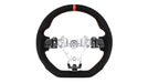 Molded Innovations OEM Plus Style Suede Steering Wheel w/ Red Double Stitch and Red Stripe 2015-2021 WRX / 2015-2021 STI - MI15-WHL-A/RD-R - Subimods.com