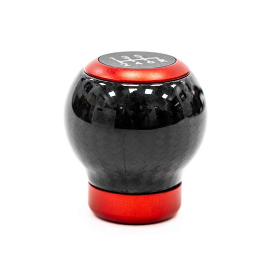 Molded Innovations Weighted Carbon FiberShift Knob w/ Red Accents 2015-2024 WRX / 2004-2021 STI - MI-9210 - Subimods.com