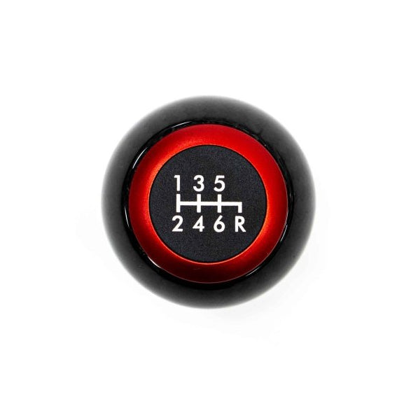 Molded Innovations Weighted Carbon FiberShift Knob w/ Red Accents 2015-2024 WRX / 2004-2021 STI - MI-9210 - Subimods.com