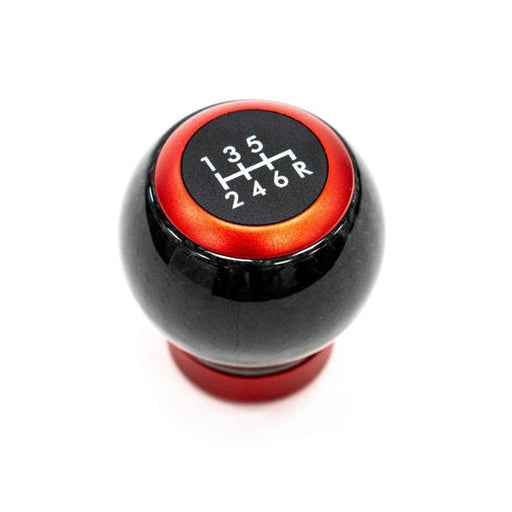 Molded Innovations Weighted Carbon FiberShift Knob w/ Red Accents 2015-2024 WRX / 2004-2021 STI - MI-9210 - Subimods.com