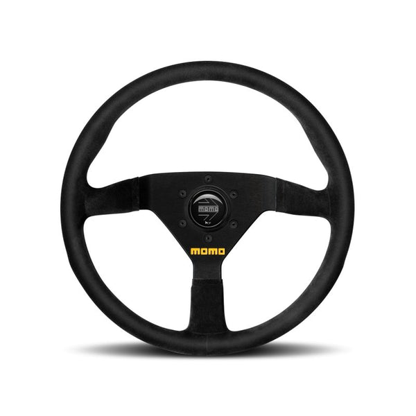 ニモ R Momo MOD78 Steering Wheel 320mm - Black Leather/Black Spokes