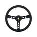 Momo Prototipo Steering Wheel 350 mm - Black Leather/Wht Stitch/Black Spokes - PRO35BK2B - Subimods.com