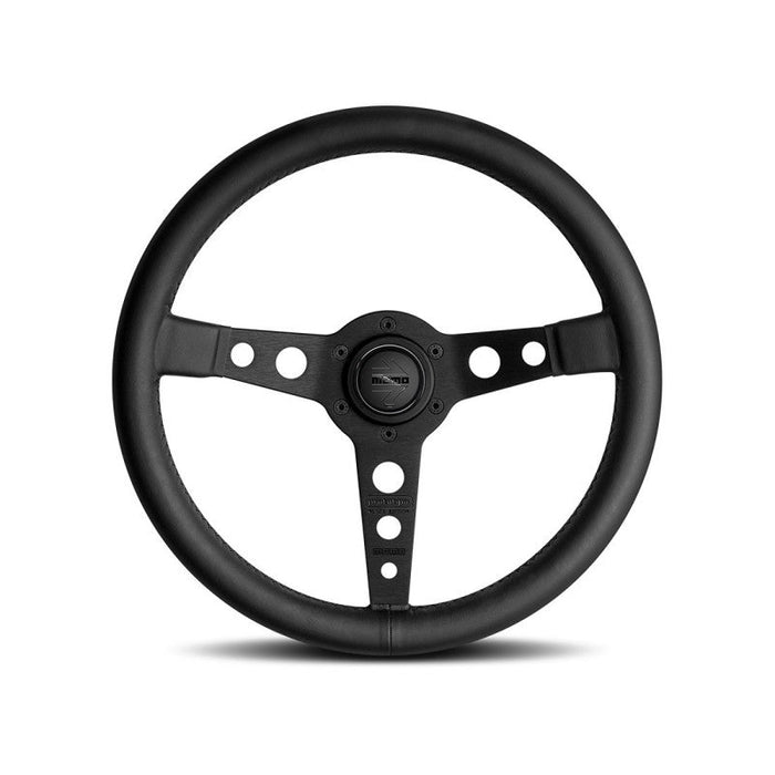 Momo Prototipo Steering Wheel 350 mm - Black Leather/Black Stitch
