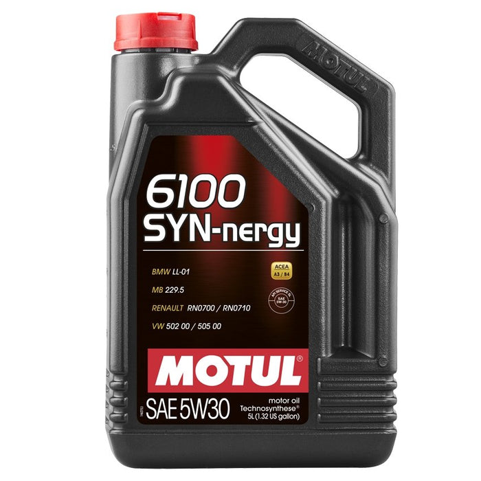 Motul 6100 5W-30 SYN-NERGY Motor Oil 5L Bottle - 107972 - Subimods.com