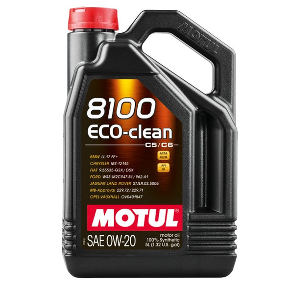Motul 8100 0W-20 Eco-Clean Motor Oil 5L 