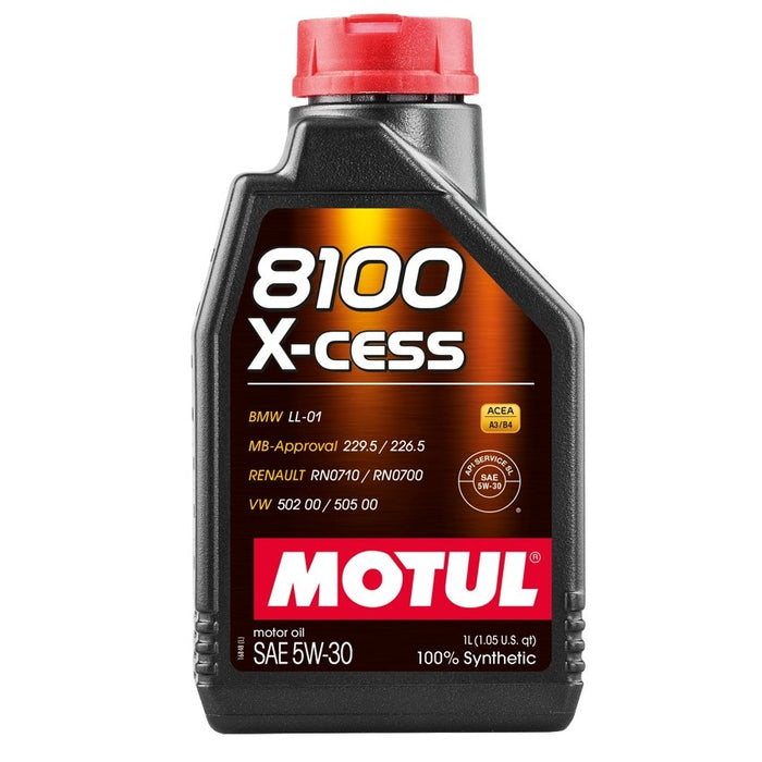 Motul 8100 5W-30 X-cess Motor Oil 1 Liter - 108944 - Subimods.com