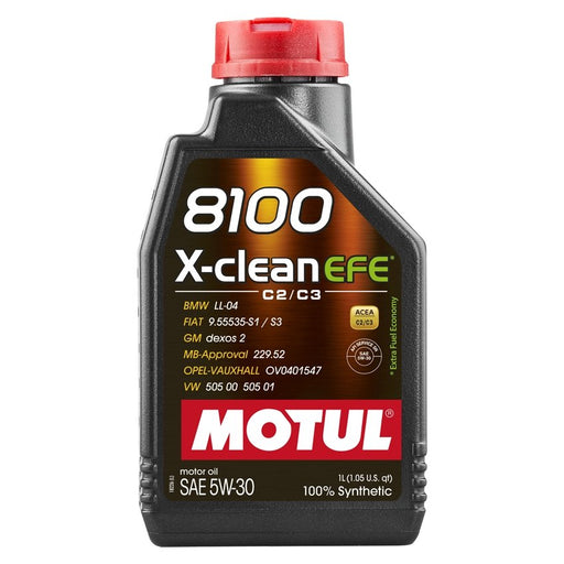 Motul 8100 5W-30 X-clean EFE Motor Oil 1L Bottle - 109470 - Subimods.com