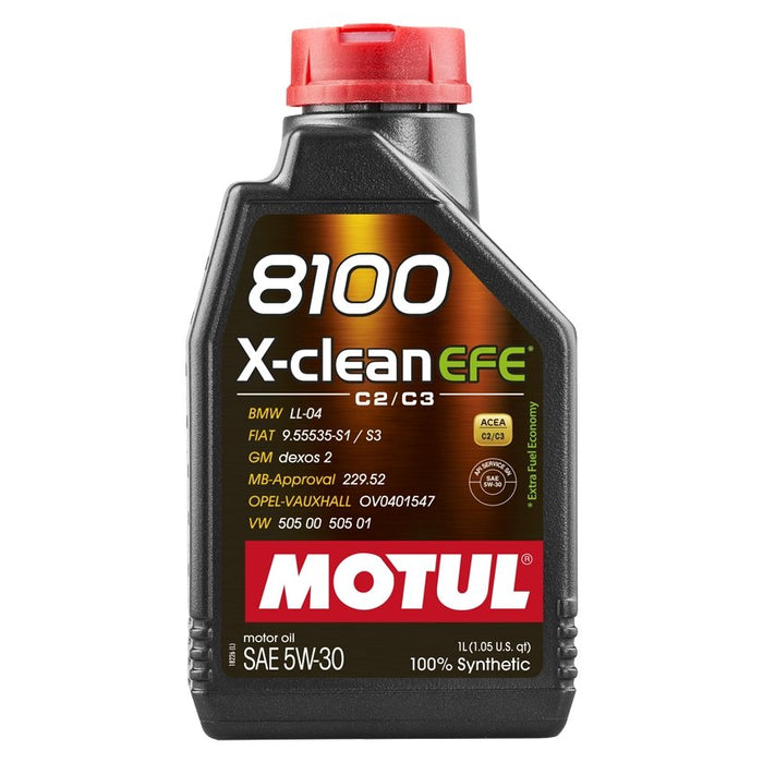 Motul 8100 5W-30 X-clean EFE Motor Oil 1 Liter - 109470 - Subimods.com