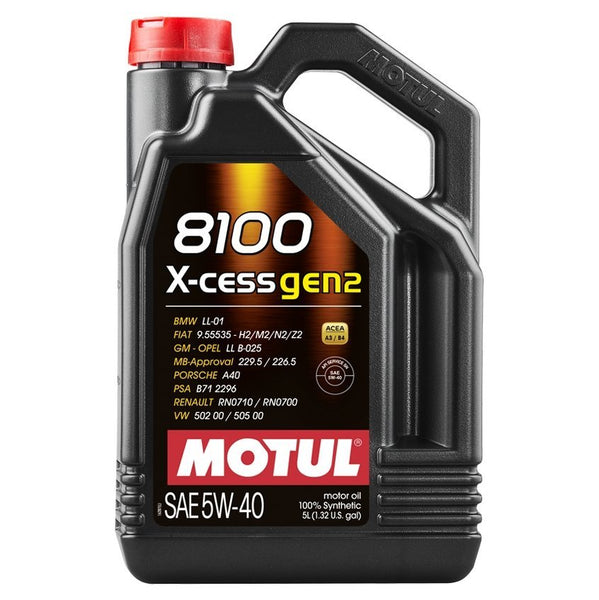 109761 Aceite 1 Litro Motul 8100 X-clean 5w40 Gen2 100% SintÉtico Par