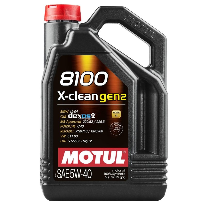 Motul 8100 5W-40 X-clean Gen 2 Motor Oil 5L for Subaru WRX