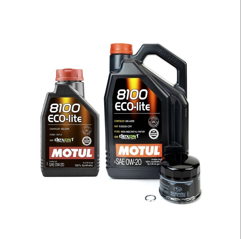 Motul Master Oil Change Kit w/ 0W20 Ecolite Oil 20222024 BRZ