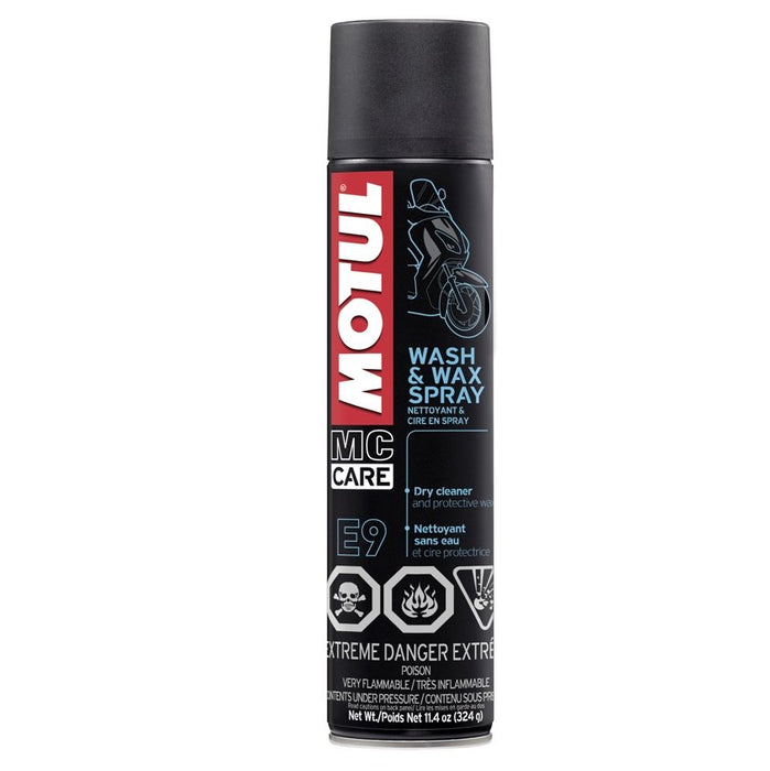 Motul MC-CARE E9 Wash and Wax Spray 400ML - 103258 - Subimods.com