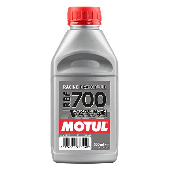 Motul RBF700 Factory Line Synthetic Brake Fluid DOT 4 500ML Bottle - 111257 - Subimods.com