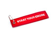 Motul "Start Your Engine" Cloth Keychain Red - MOT-001 - Subimods.com