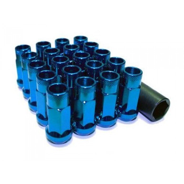 Muteki SR48 Blue Open Ended Lug Nuts for Subaru WRX STI — Subimods.com