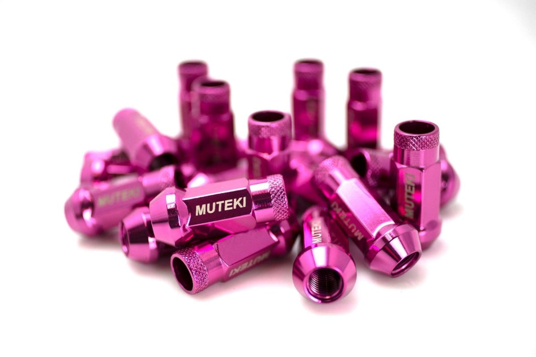 Muteki SR48 Pink Open Ended Lug Nuts 12X1.25 - 32905K - Subimods.com