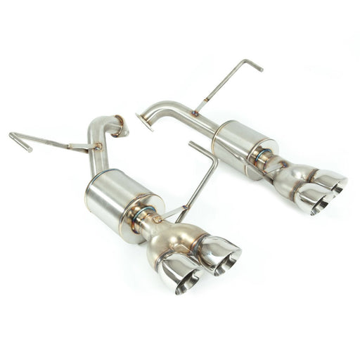 Nameless Performance Axle Back w/ 3" Double Wall Polished Tips and 5" Mufflers 2015-2021 WRX / 2015-2018 STI - SUAB15WRX-5MU-30SDW - Subimods.com