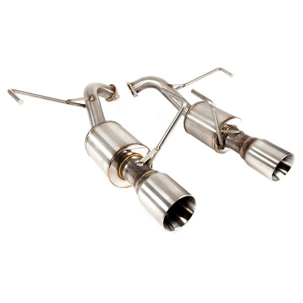 Nameless Performance Axle Back Exhaust w/ 5" Mufflers 2008-2010 WRX / 2008-2010 STI - SUAB08WRXSED-5MU-35DWS - Subimods.com