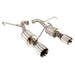 Nameless Performance Axle Back Exhaust w/ 5" Mufflers 2008-2010 WRX / 2008-2010 STI - SUAB08WRXSED-5MU-35DWS - Subimods.com