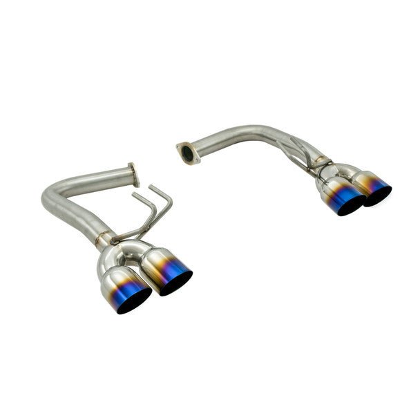 Nameless Performance Axle Back Neochrome Tips for Invidia Q300 / R400 Catback Exhaust Systems 2011-2021 WRX Sedan / 2011-2021 STI Sedan - SUAB15STI-INV-35NEO - Subimods.com