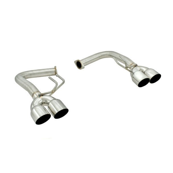 Nameless Axle Back Polished Tips for Invidia Q300 WRX STI — Subimods.com