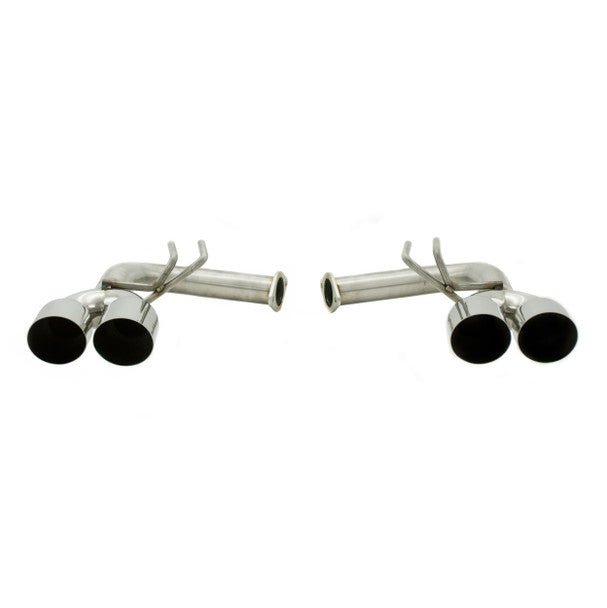 Nameless Performance Axle Back Polished Tips for Invidia Q300 / R400 Catback Exhaust Systems 2011-2021 WRX Sedan / 2011-2021 STI Sedan - SUAB15STI-INV-35SSW - Subimods.com