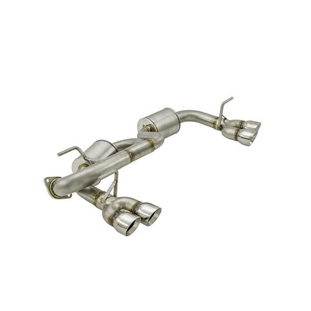 Nameless Performance Quad Exit Axle Back Exhaust w/ 5" Mufflers 2018-2021 Crosstrek / 2017-2021 Impreza Hatchback - SUAB18XV-5MU-30SDW - Subimods.com