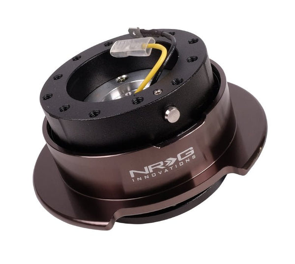 thumbnail image 2 of NRG Innovations Gen 2.0 Steering Wheel Quick Release Kit – Gunmetal Body W/ Neo Chrome Ring – SRK-200GM/MC 2 of 4