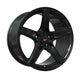 Option Lab Wheels R555 Gotham Black 5x100 18x9.5 35mm Offset - L55-89580-38-BLK - Subimods.com