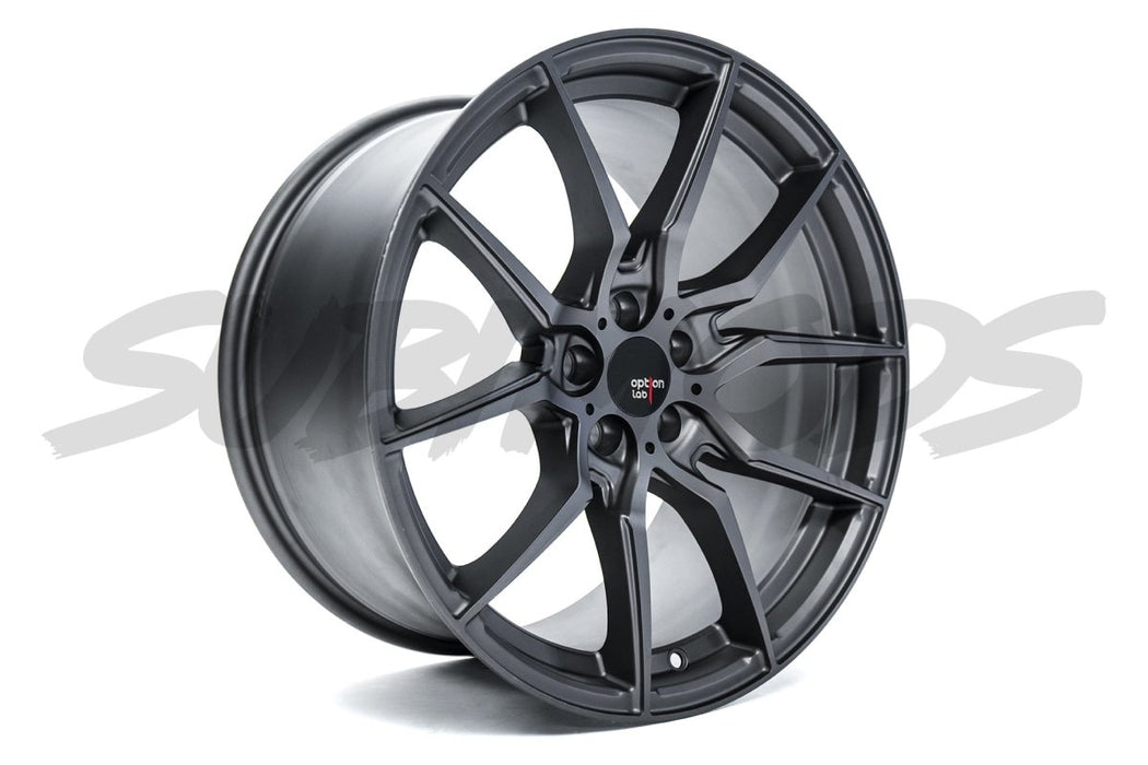 Option Lab Wheels R716 Noble Grey 5x100 18x9.5 35mm Offset - L16-89580-35-MGM - Subimods.com