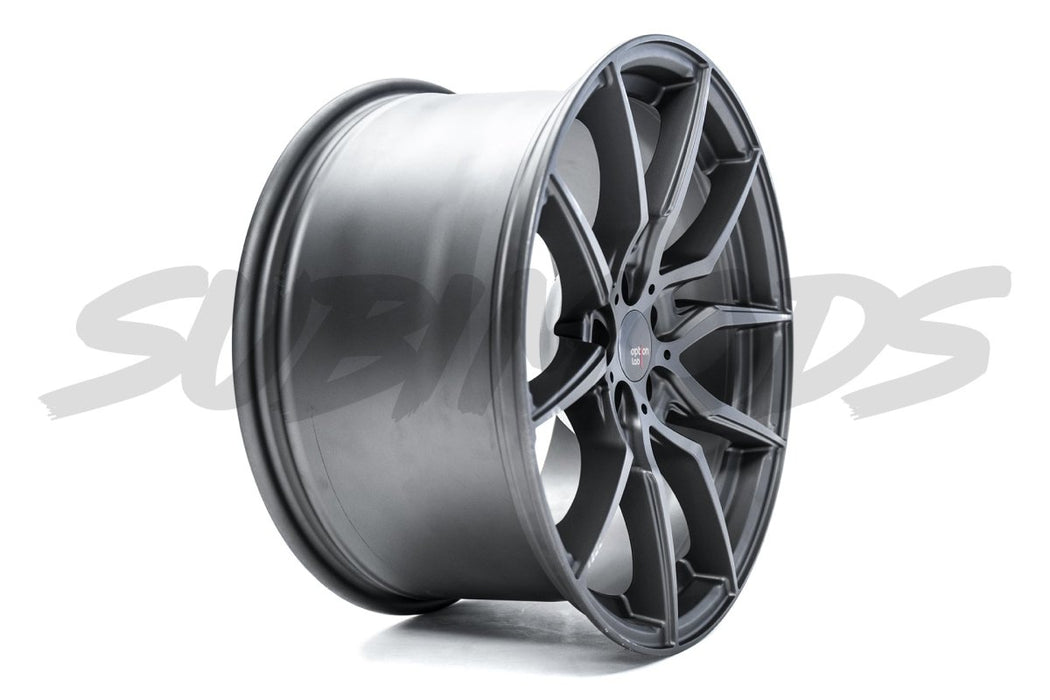 Option Lab Wheels R716 Noble Grey 5x100 18x9.5 35mm Offset - L16-89580-35-MGM - Subimods.com