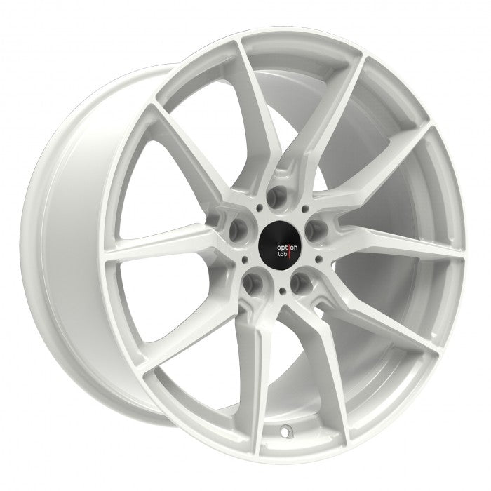 Option Lab Wheels R716 Onyx White 5x114.3 18x8.5 35mm Offset - L16-88565-35-WHT - Subimods.com