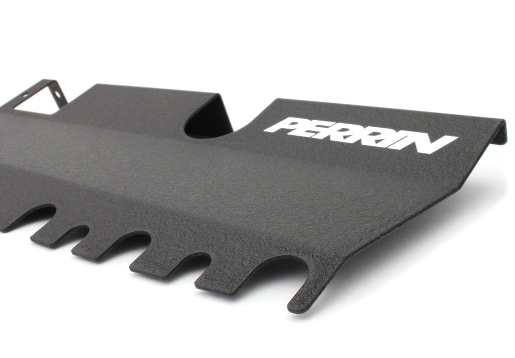 Perrin 2pc Radiator Shroud Black 2015-2021 WRX w/ OEM Intake Scoop / 2015-2021 STI w/ OEM Intake Scoop - PSP-ENG-512-4BK - Subimods.com