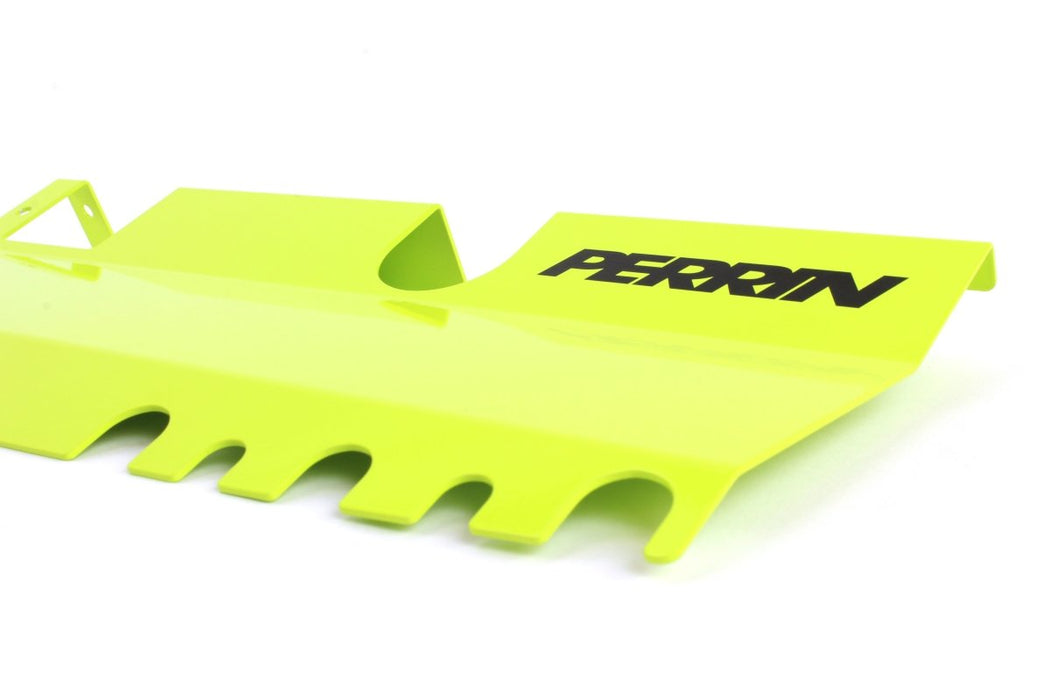 Perrin 2pc Radiator Shroud Neon Yellow 2015-2021 WRX Without OEM Intake Scoop / 2015-2021 STI Without OEM Intake Scoop - PSP-ENG-512-2NY - Subimods.com