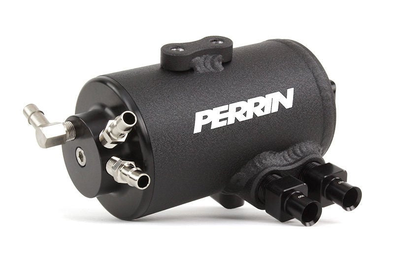 Perrin Air Oil Separator Black w/ FMIC 2002-2014 WRX / 2004-2021 STI / 2005-2009 Legacy GT - PSP-ENG-607BK - Subimods.com
