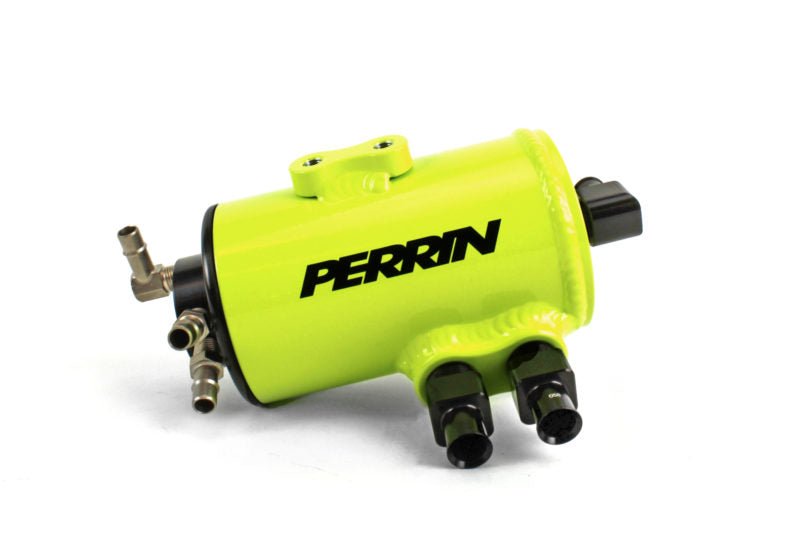 Perrin Air Oil Separator Neon Yellow w/ TMIC 2008-2014 WRX / 2008-2021 STI / 2005-2009 Legacy GT - PSP-ENG-606NY - Subimods.com