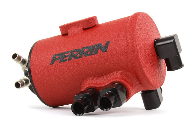 Perrin Air Oil Separator Red w/ TMIC 2008-2014 WRX / 2008-2021 STI / 2005-2009 Legacy GT - PSP-ENG-606RD - Subimods.com