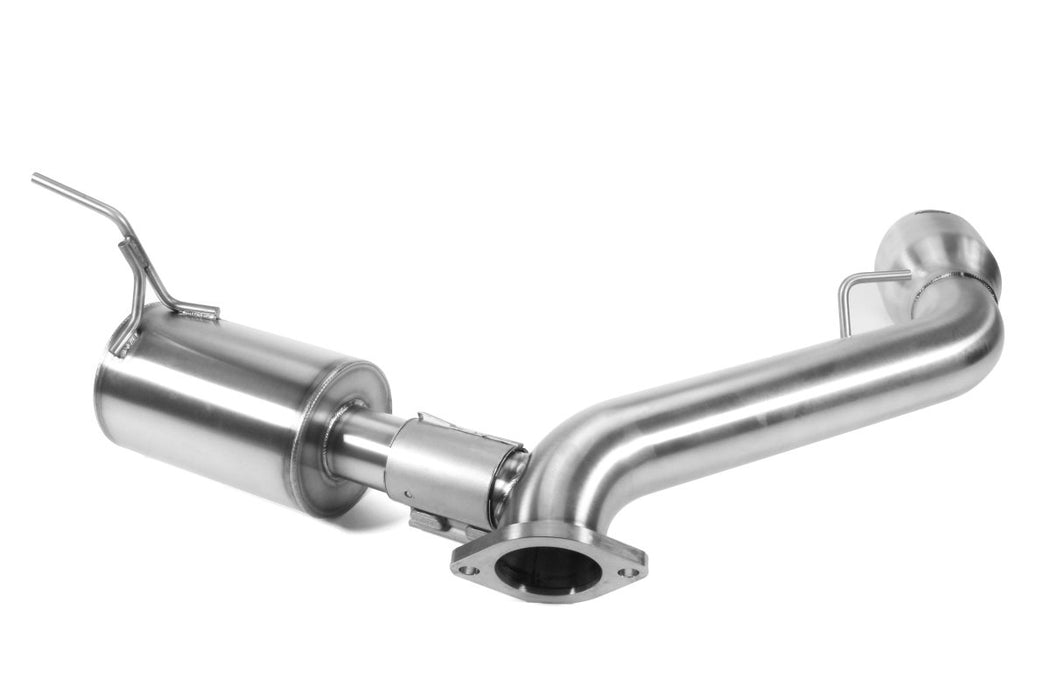 Perrin Axle Back Exhaust Brushed w/ Stainless Steel Single Wall Tip and Drone Reduction Chamber 2022-2024 BRZ / 2022-2024 GR86 - PSP-EXT-386BR - Subimods.com