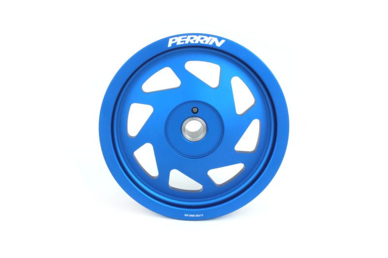 Perrin Crank Pulley Blue 2019-2021 WRX / 2015-2016 Impreza / 2015-2019 Legacy / 2016-2018 Forester - PSP-ENG-104BL - Subimods.com