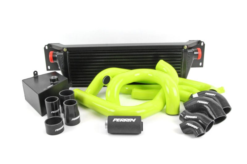 Perrin Front Mount Intercooler w/ Boost Tube Piping Kit 2015-2017 STI - P-FMIC-15STI-SL-2BK/BK - Subimods.com