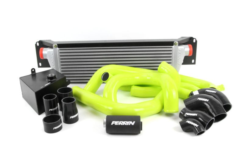 Perrin Front Mount Intercooler w/ Boost Tube Piping Kit 2015-2017 STI - P-FMIC-15STI-SL-2BK/BK - Subimods.com