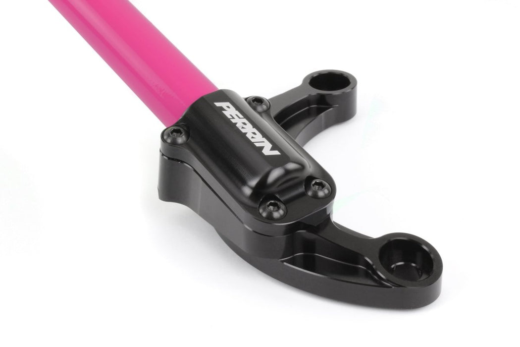 Perrin Front Strut Tower Bar Hyper Pink 2002-2007 WRX / 2004-2007 STI / 2003-2008 Forester XT - PSP-SUS-052HP - Subimods.com