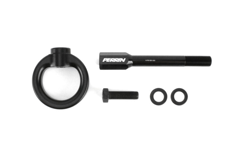 Perrin Front Tow Hook Black 2022-2024 WRX / 2018-2021 Crosstrek / 2014-2022 Forester - PSP-BDY-237BK - Subimods.com