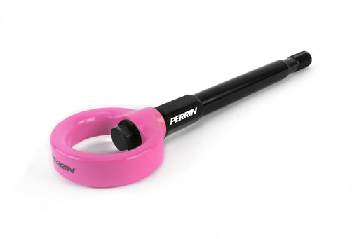 Perrin Front Tow Hook Hyper Pink 2008-2014 WRX / 2008-2014 STI / 2005-2009 Legacy GT - PSP-BDY-231HP - Subimods.com